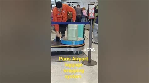 paris aéroport bag wrapping